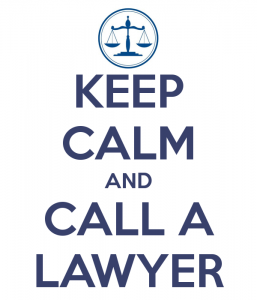 Keep Calm and Call a Lawyer (white)